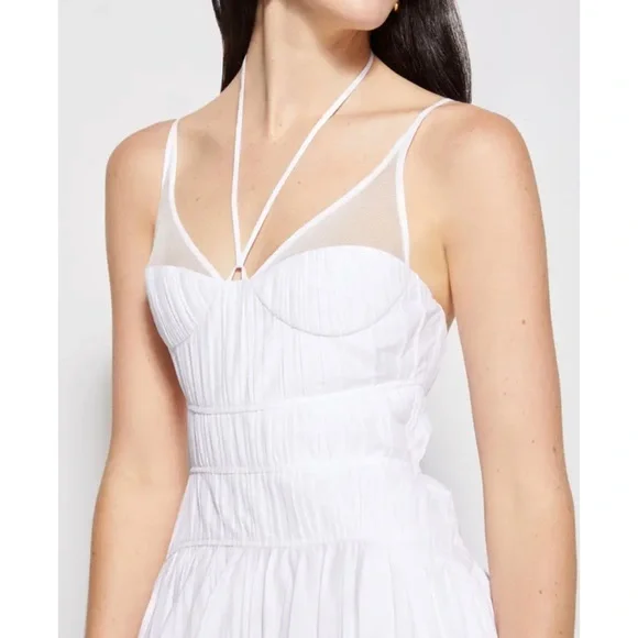 Indy Cotton Blend Plissé Maxi Dress - Picture 2 of 13